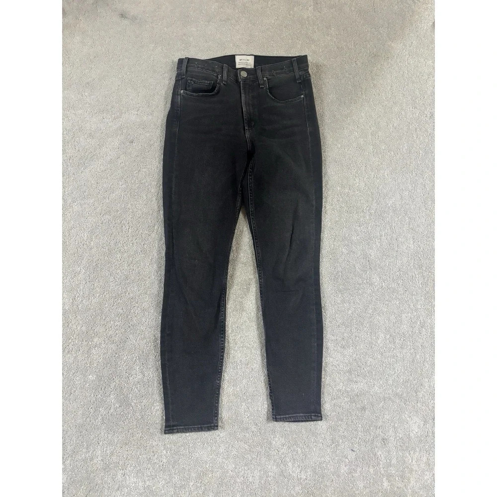 womens‎ mcguire jeans newton skinny black gray wash size 27